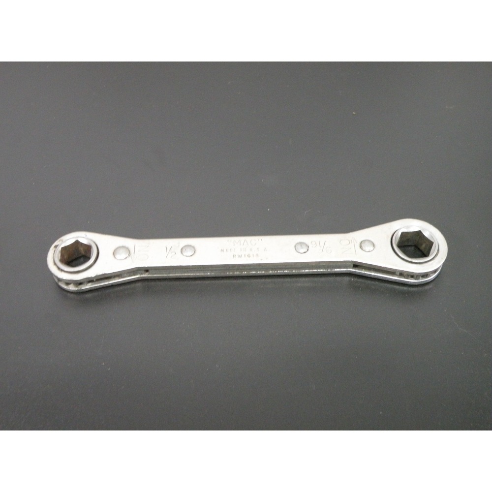 MAC RW1618 1/2" x 9/16" Reversible Ratcheting Box Wrench Made in USA